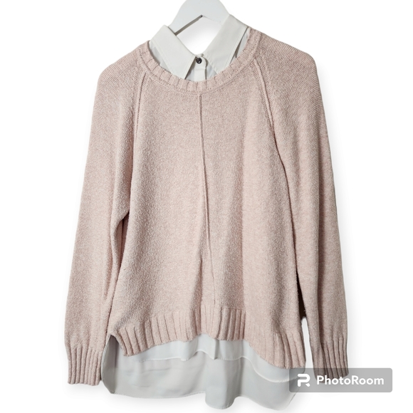 Lauren Ralph Lauren Preppy Pink Soft Academia Coquette Girl Sweater size PL - Picture 9 of 11